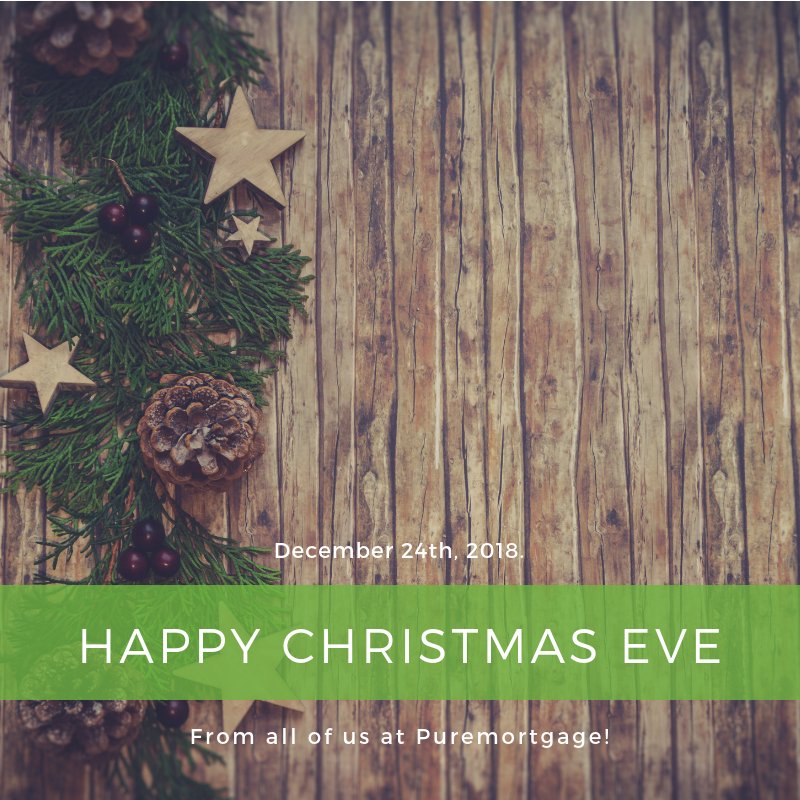 Wishing everyone a marvelous Christmas Eve - From PureMortgage!
•
Thinking of purchasing a home or refinancing your current home? Book a no-obligation chat with PureMortgage to discuss your mortgage options: qoo.ly/ua8i8 ⎜780-756-7457
•
•
•
#christmaseve #Mortgag