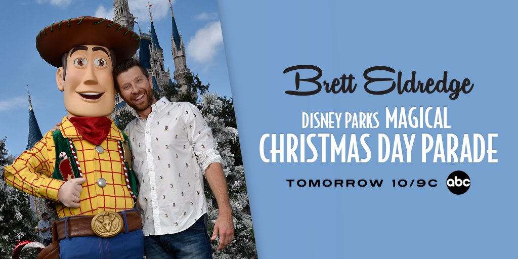 bretteldredge's tweet photo. Spend Christmas morning with Brett and the #DisneyChristmasParade tomorrow morning at 10/9c on @ABCNetwork 🙌🎄 - Team Brett https://t.co/p1j1MLL4fd