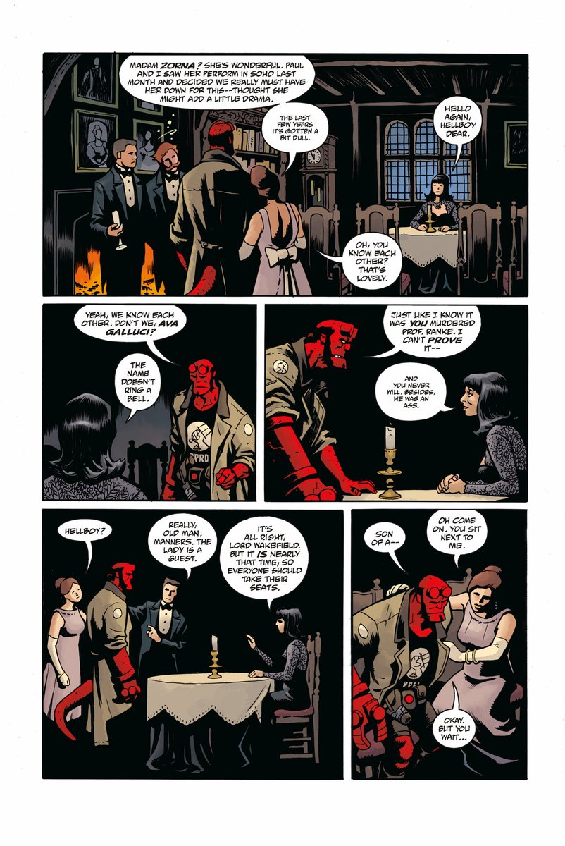 From this year's HELLBOY WINTER SPECIAL, with art by @BenStenbeck and @Dragonmnky. 