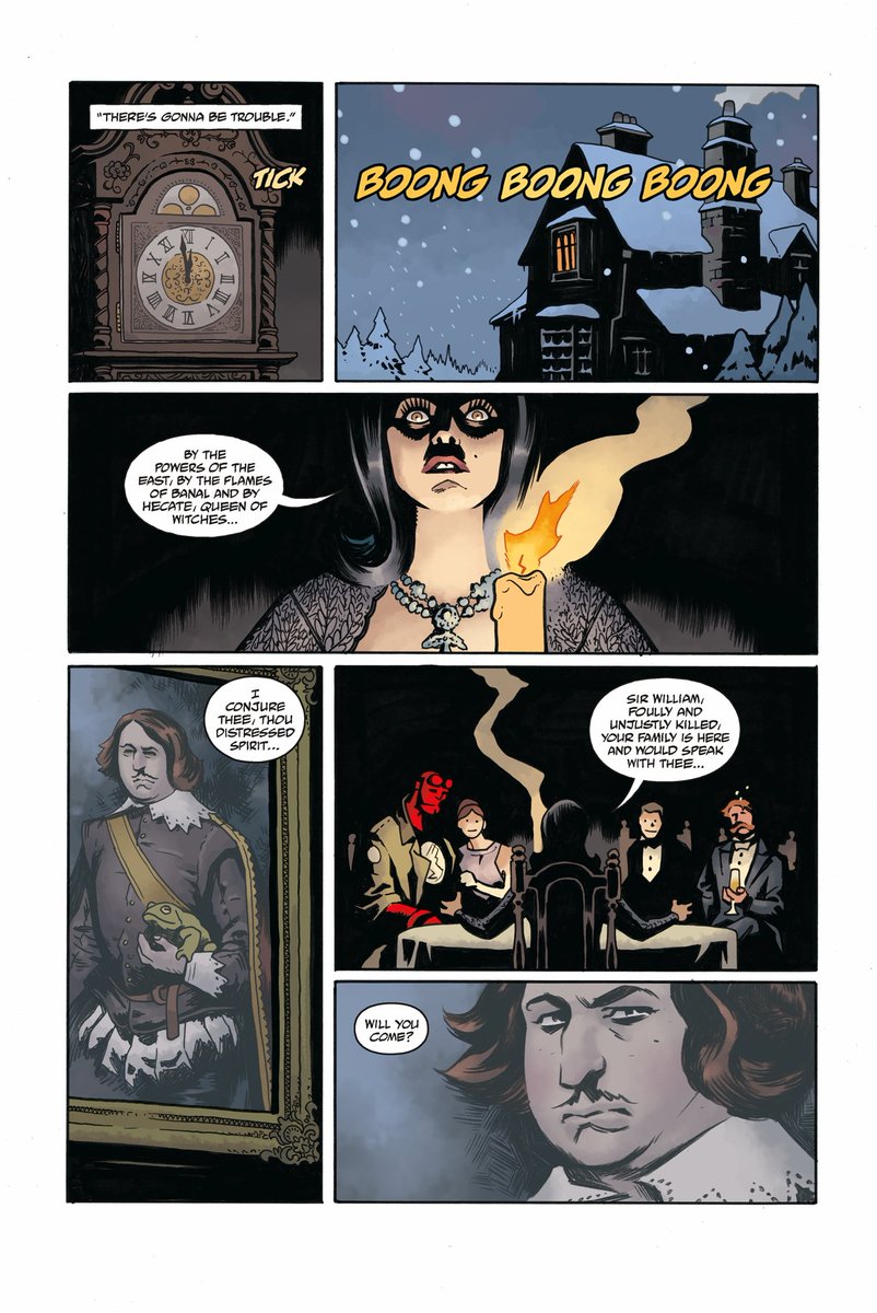 From this year's HELLBOY WINTER SPECIAL, with art by @BenStenbeck and @Dragonmnky. 