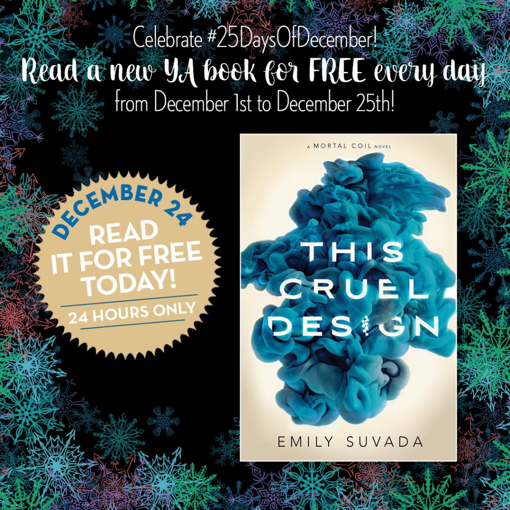 simonteen's tweet photo. #ThisCruelDesign by @emilysuvada is FREE to read TODAY ONLY on Riveted! Sign in or register for a free account to read it right now! #25daysofdecember https://t.co/USIH4uLhUE https://t.co/44tdy2fD9M