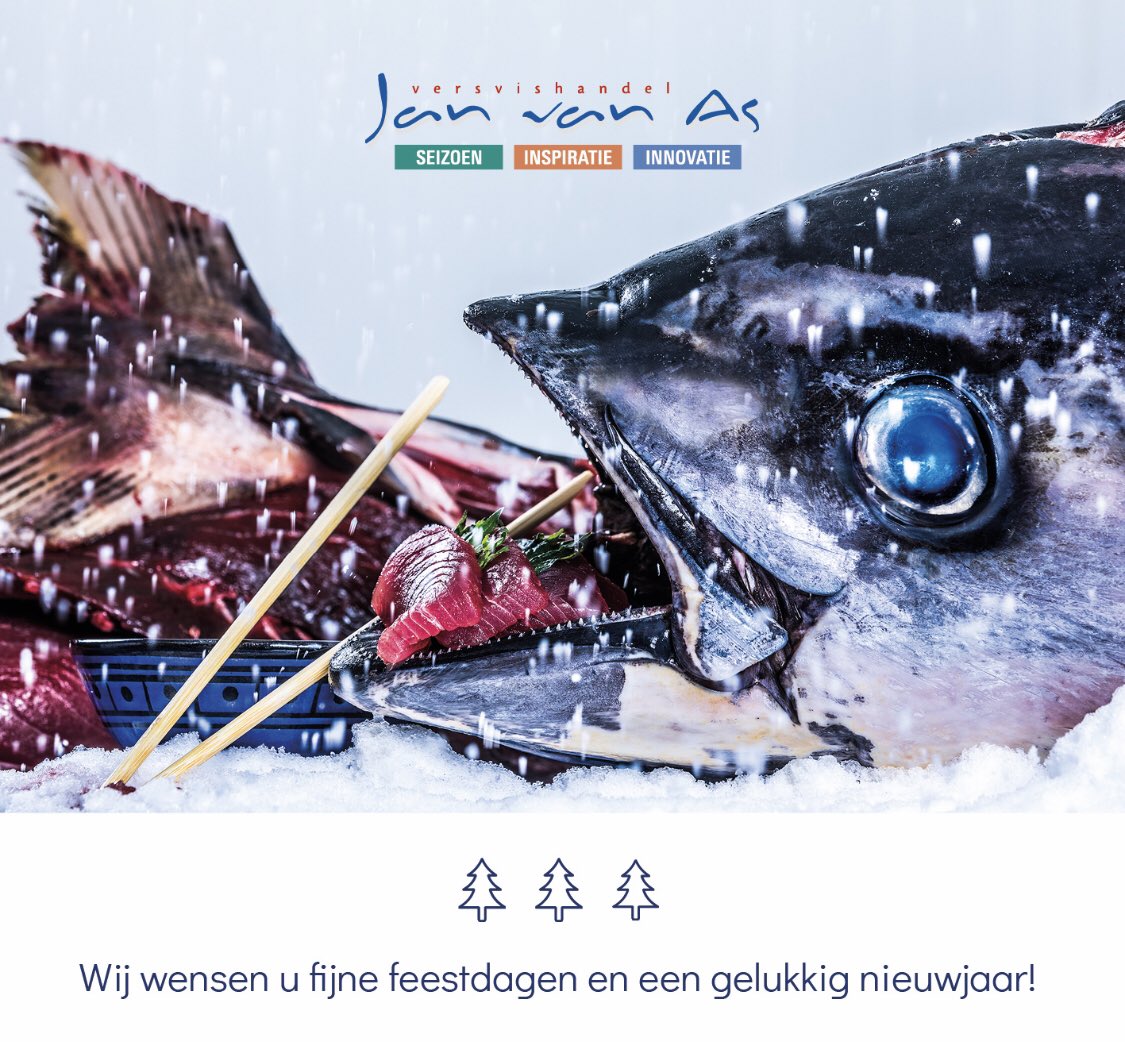 Namens iedereen van Versvishandel Jan van As wensen wij jullie hele fijne maar vooral culinaire feestdagen! 🥂✨🐟
