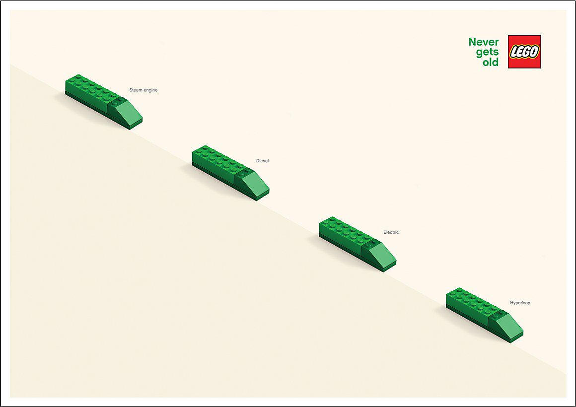 CA Winner: <a href="/GreyGroupMENA/">Grey MENA</a> created a print campaign for <a href="/LEGO_Group/">LEGO</a> that reminds us how Lego blocks stand the test of time. ow.ly/gtYL30n42Yj