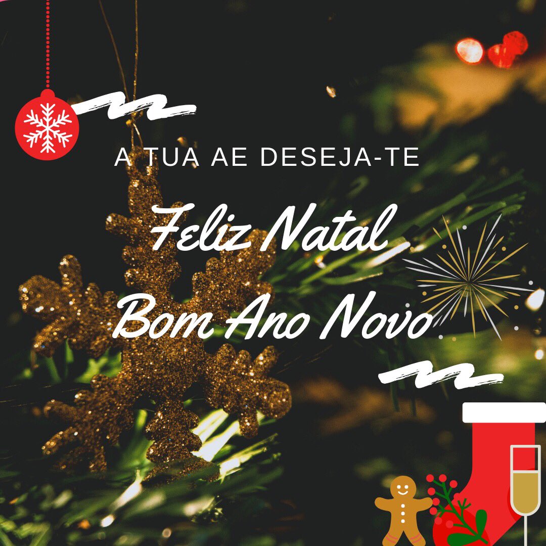 esjf_ae's tweet photo. A tua AE deseja-te um Feliz Natal e um próspero Ano Novo, recheado de amor e alegria com os que mais gostas!
🎄🎉 https://t.co/trN5gsZiAC