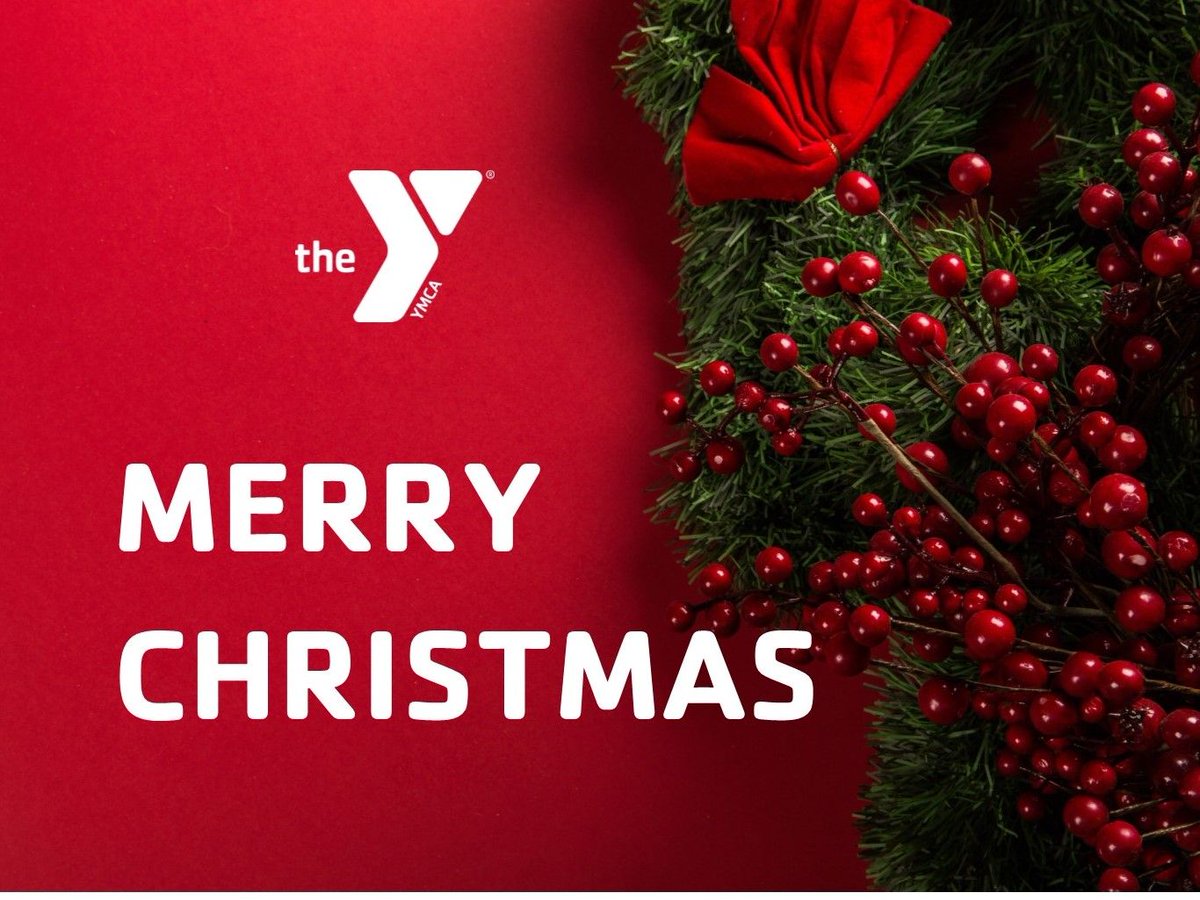 evfymca's tweet image. Reminder: Our facility closes at 1:30 pm on 12/24 and will reopen on Wed., 12/26 at 5:00 am. Merry Christmas from your Y family!