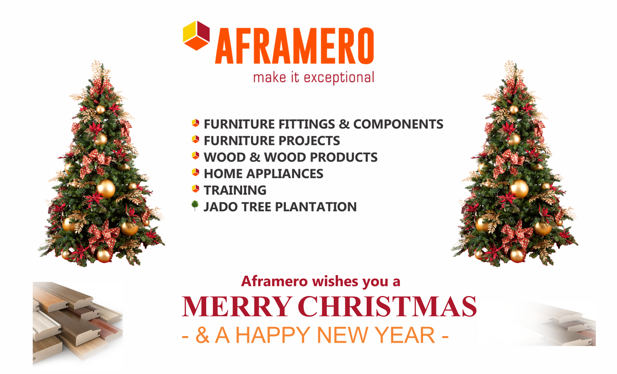 Merry Christmas and Happy New Year #FurnitureManufacturers #InteriorArchitects #EstateDevelopers #OtherSpecifiers #furnitureProjects #furnitureFittings #FurnitureComponents #Hardwood #Woodproduct #Training #WoodworkingMachines #HomeAppliances #SustainableSolution #AframeroLimited