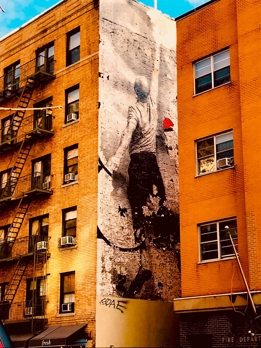 #StreetArt #Climber #NYC. Near the corner of Prince Street & Lafayette Street. @GoogleStreetArt @streetartgall @CmoaXWoman @streetstuff @lastplak @BKStreetArt @streetartco @StArtEverywhere @StreetArt360 @ishootandtravel @fastertagueur @StreetArtWTF @streetpins @empty_spaces_1