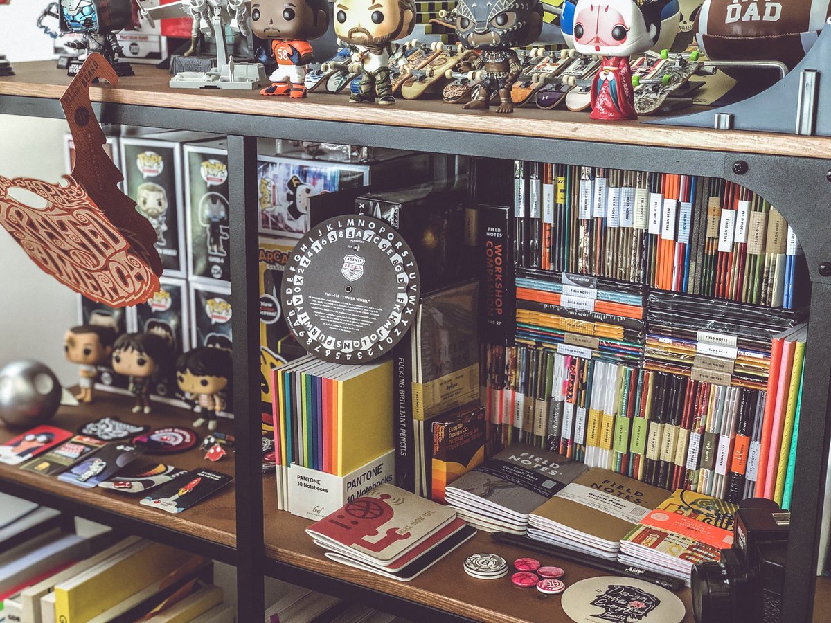 Got field notes? “We’re gonna need a bigger shelf” 🦈 #fieldnotes <a href="/FieldNotesBrand/">Field Notes®</a>