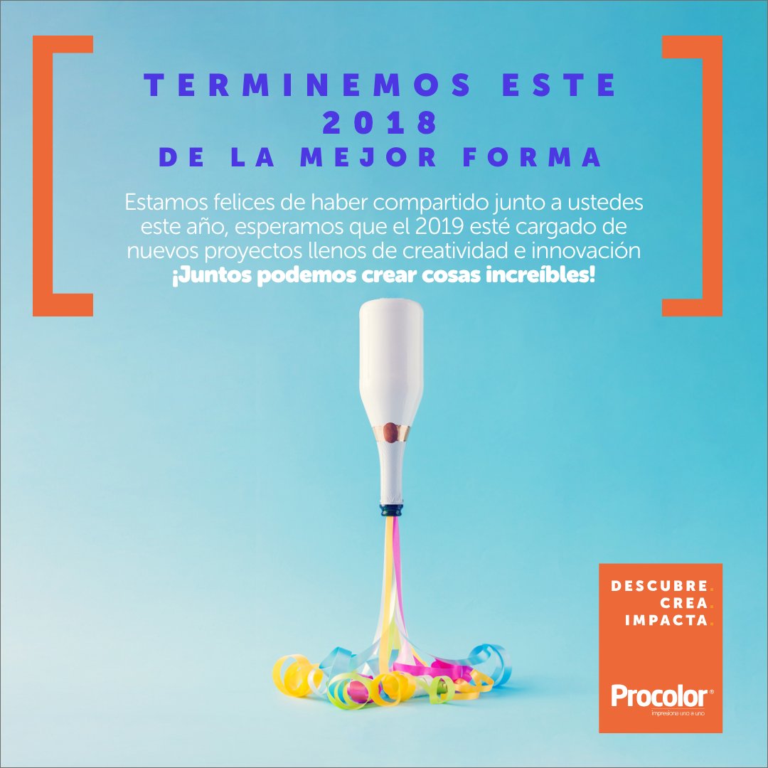 ProColor_cl's tweet image. Estimados amigos y clientes, queremos desearles unas hermosas fiestas! Disfruten a concho.
Además de informarles que el próximo 24 y 31 de diciembre nos tomaremos un pequeño descanso para poder seguir atendiéndolos con el mejor de nuestros servicios.

Nos vemos!