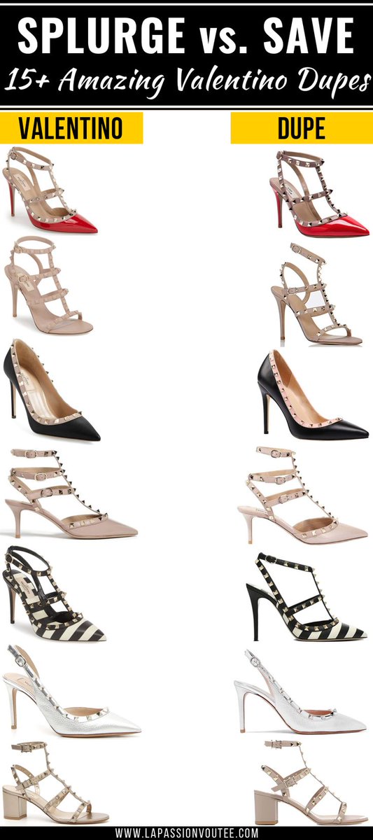 studded heels valentino dupes