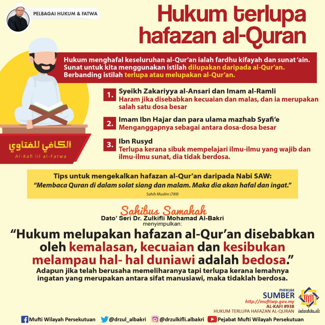drzul_albakri's tweet photo. Terlupa hafazan Qur'an? https://t.co/UJtBd1Zlx6