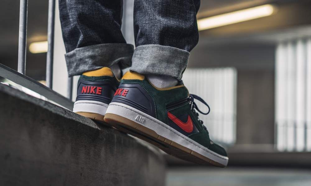 nike sb air force ii low midnight green