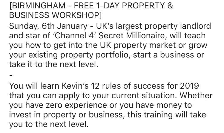 AbbasAddai's tweet photo. Participating in these kinds of events would be a BIG help for you in the future. Go grab this free opportunity. #Birmingham https://t.co/flpW6rqHAi