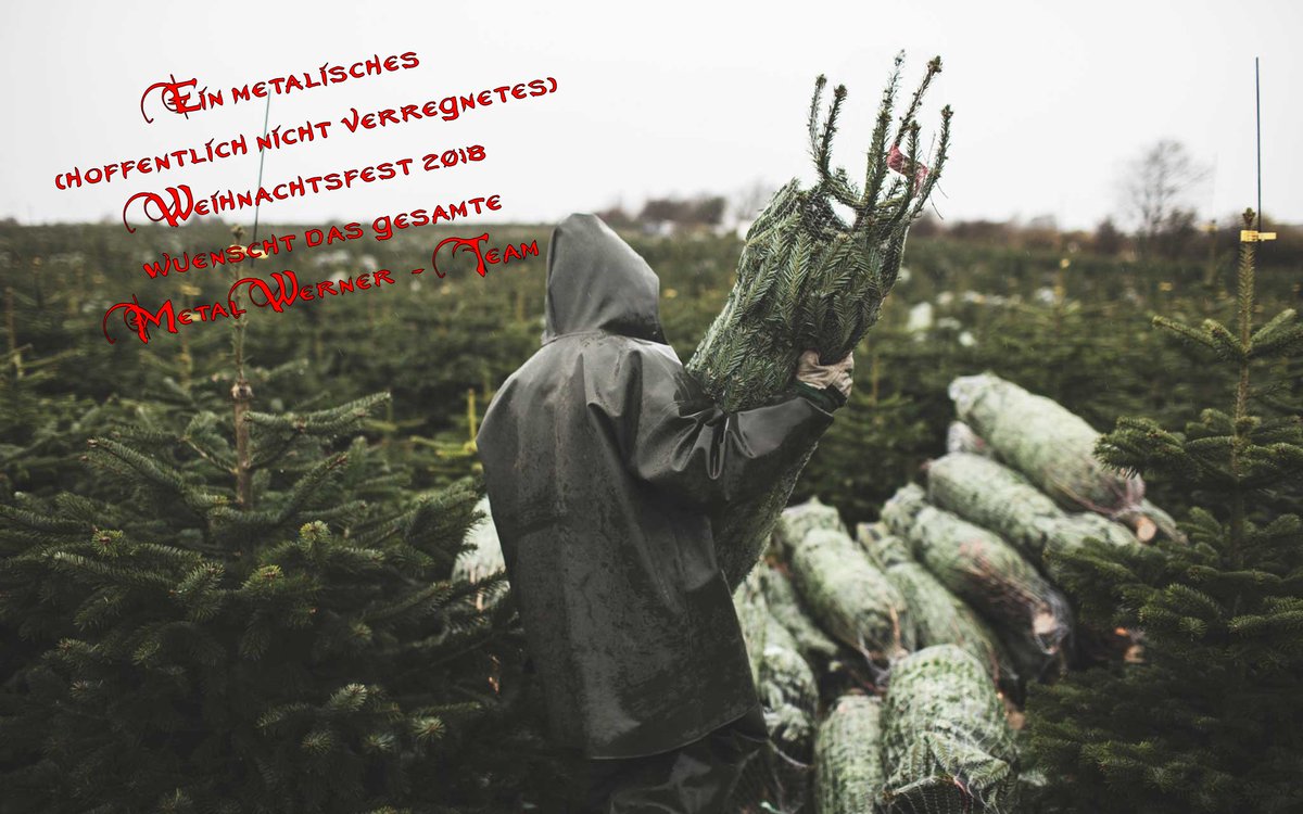 Hier kommen metalische Weihnachtsgrüße 😉🤘🎄