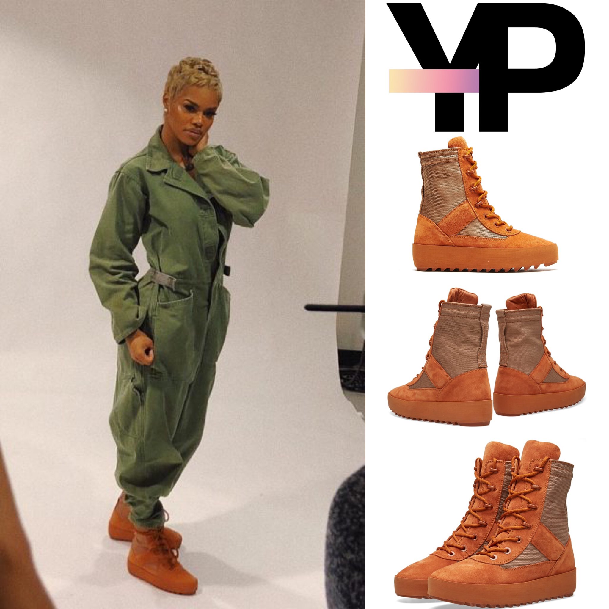 burnt sienna yeezy boots