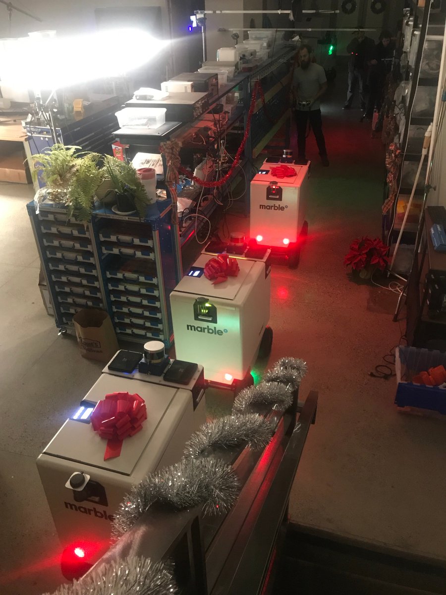 Marble is making deliveries a whole lot easier this year, and even able to track who is 😡 &amp; 😇  #ChristmasEve #Delivery #marblerobot