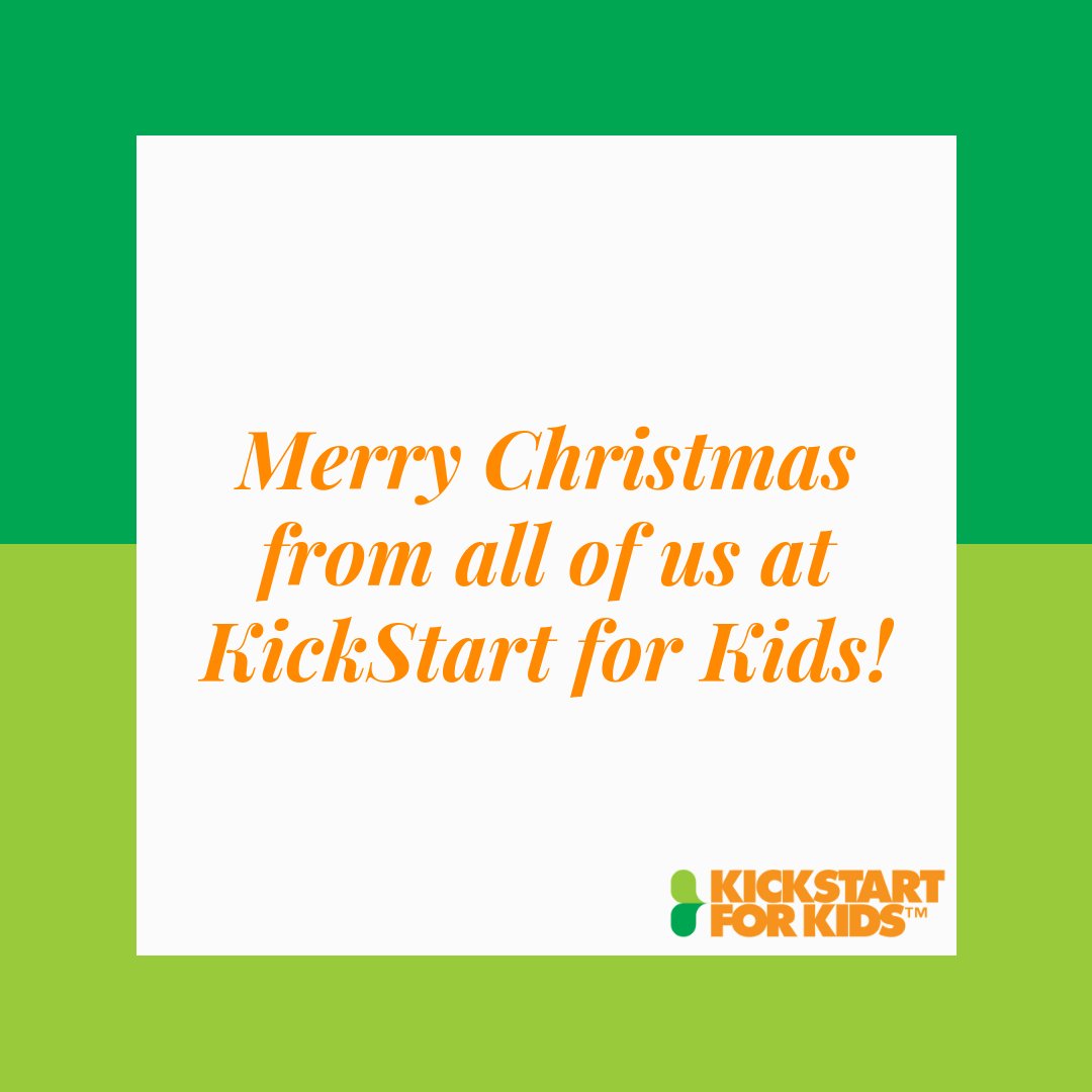 Kickstartforkid's tweet photo. Merry Christmas from KickStart for Kids! Thank you to all of our volunteers, sponsors, donors, and the KickStart community for your support throughout 2018. We look forward to improving the lives of kids in 2019 and beyond!
#merrychristmas #kickstartforkids #christmasday https://t.co/OzsvHgVjzF
