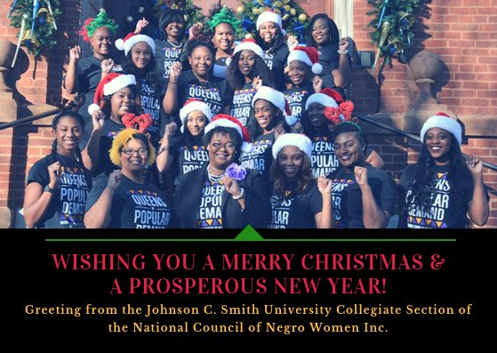 JCSUNCNW's tweet photo. Wishing you a Merry Christmas &amp; a prosperous New Year! 🤶🏾🎄🎅🏾 #JCSU #JCSU19 #JCSU20 #JCSU21 #JCSU22 #JCSUAlumni #NCNW 💜✊🏾🧡 https://t.co/GA6CeIrH57