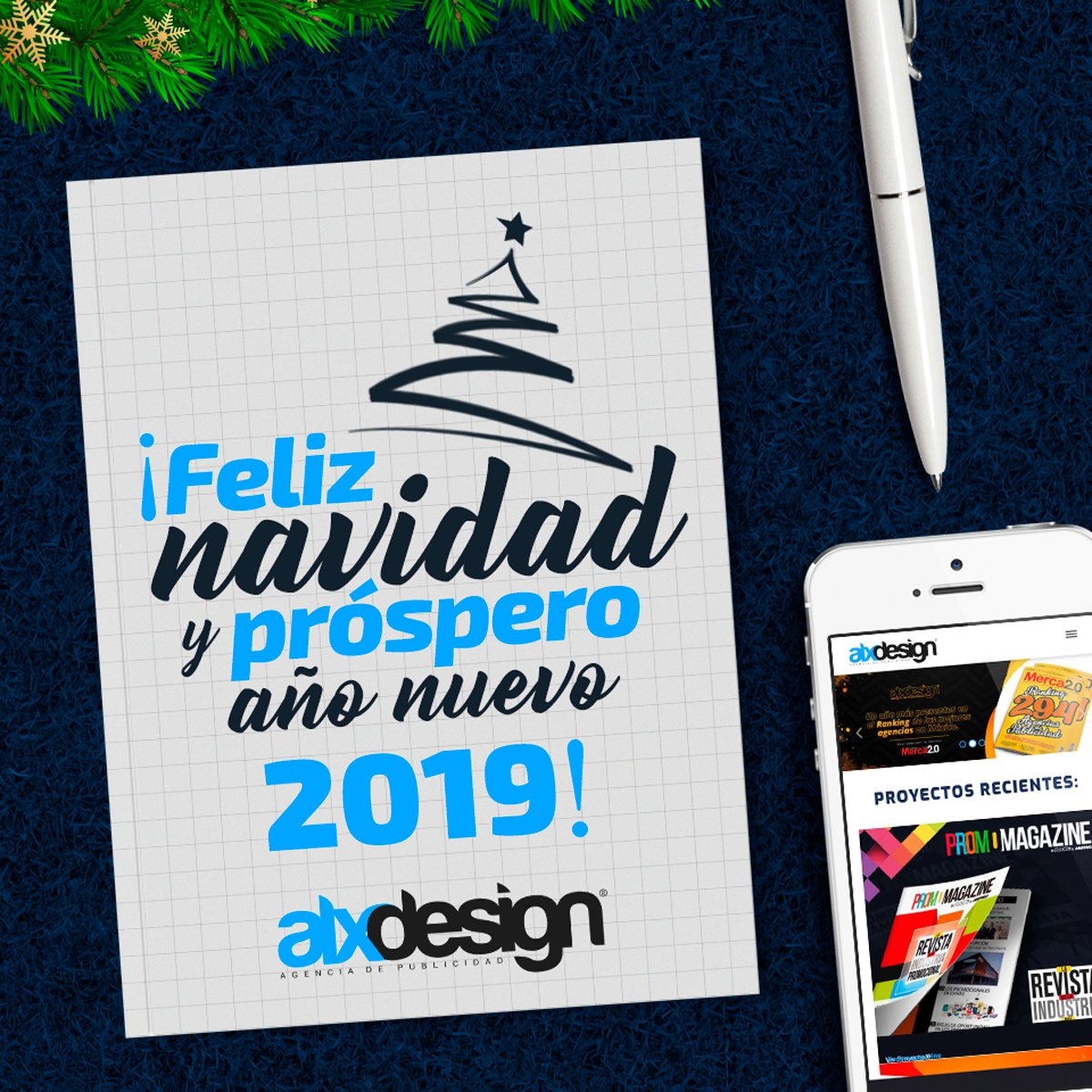 souliongroupmx's tweet photo. ¡Les deseamos unas felices fiestas! 🎄🎄

Los mejores de los éxitos, salud, crecimiento, abundancia y prosperidad a cada uno de nuestros clientes, amigos y equipo en este 2019. 🌟Rumbo a un nuevo año de nuevos logros y metas.

#InspiredForCreate #CreatingBrand https://t.co/lhB0aYMG2a