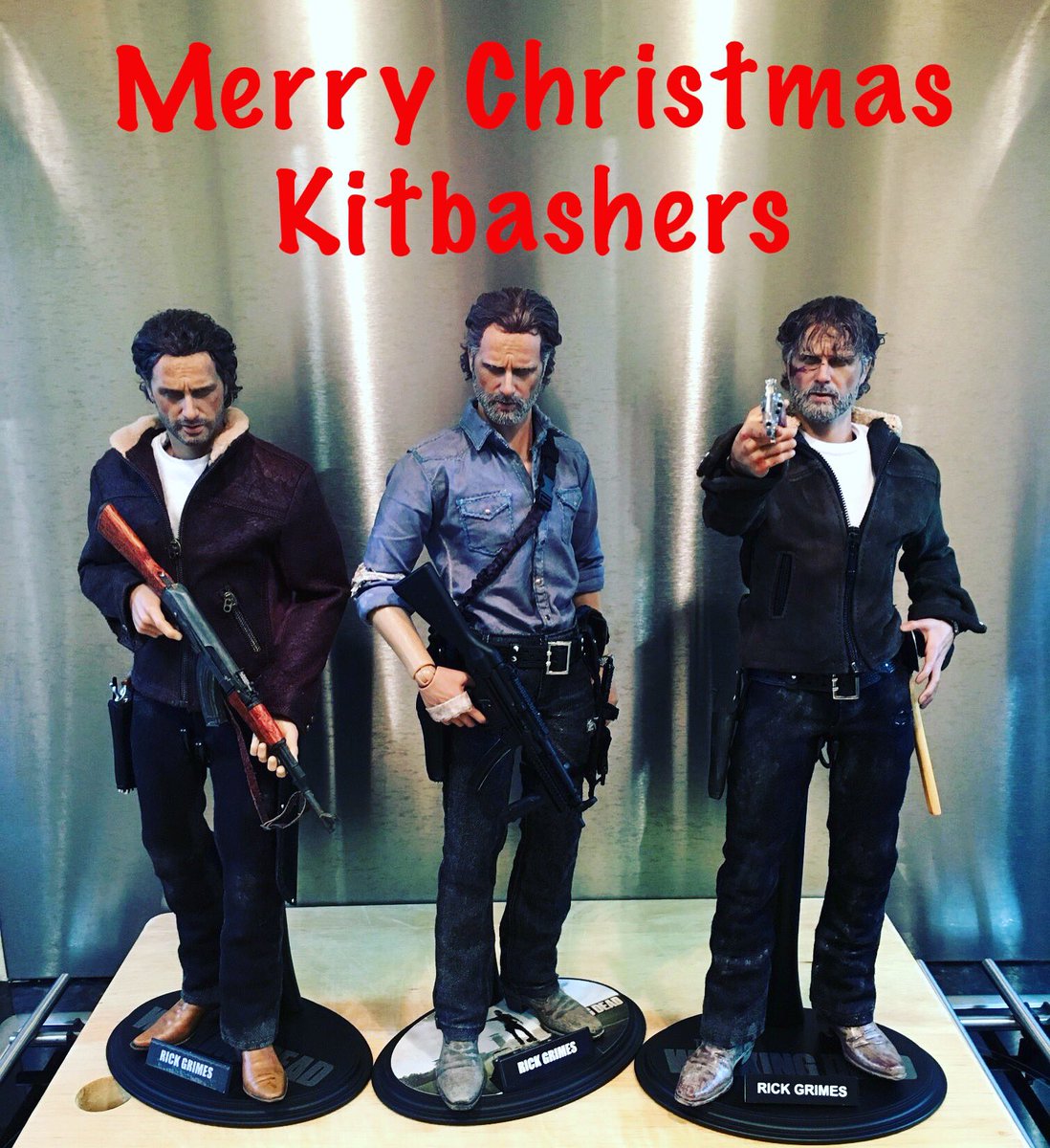 Merry Christmas if you like WD figures Please feel free to join my group on Facebook and Instagram The Walking Dead Kitbash