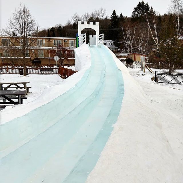 ExploringCuriou's tweet photo. How fun is this!? While stopping in some small villages in Canada today, I came across a few of these. Two of them, including this one, lead you to slide across a lake. Would you slide down the slide?

#monttremblant #quebec #visitquebec #canada #instatr… https://t.co/M61kxnqJx0 https://t.co/o78XmAlV0r