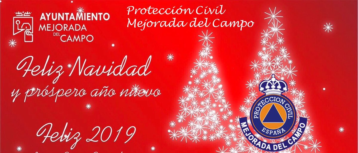 PCivilMejorada's tweet photo. Desde #ProtecciónCivil #MejoradaDelCampo queremos desearos una feliz navidad y felices fiestas, en especial a nuestros compañeros de emergencias de @112cmadrid @guardiacivil @policia @PoliciaMejorada #SUMMA112 y resto de servicios de emergencia y #SMEPC. https://t.co/p2TKRDGzQN