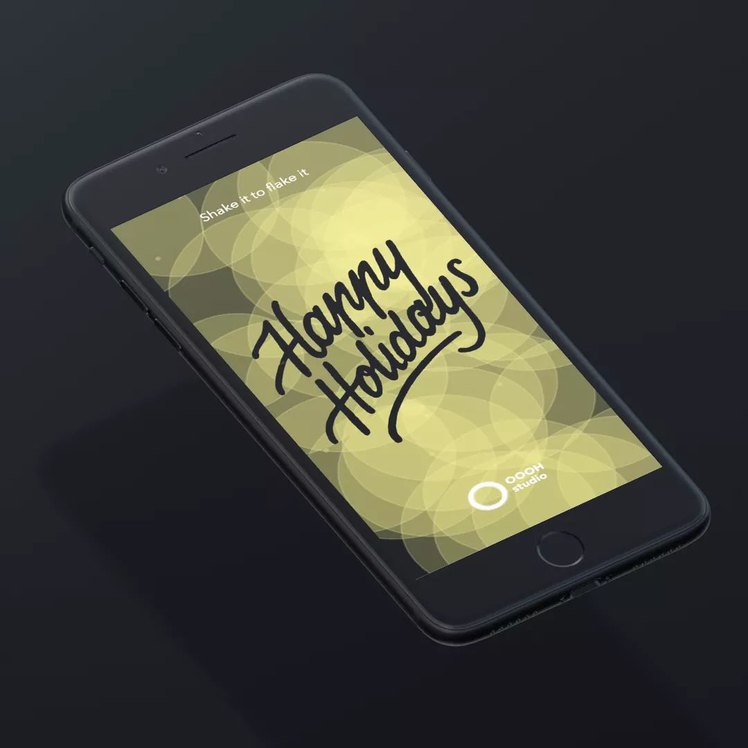 qpeuling's tweet image. Happy... Shake it to flake it: oooh.studio/happyholidays