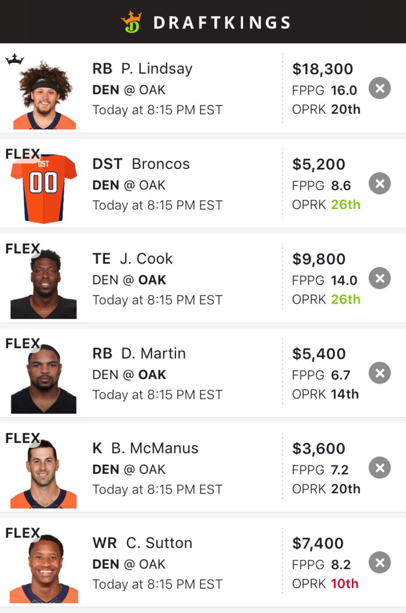 KKCookDFSChick's tweet photo. Looks like the 1 line only vote wins so here it is!! If you WOULD like another one or 2 just DM me I’ll send them to you - NFL GPP - like if using! 🤑💯 #MerryMoney https://t.co/NFnFy5H0bU