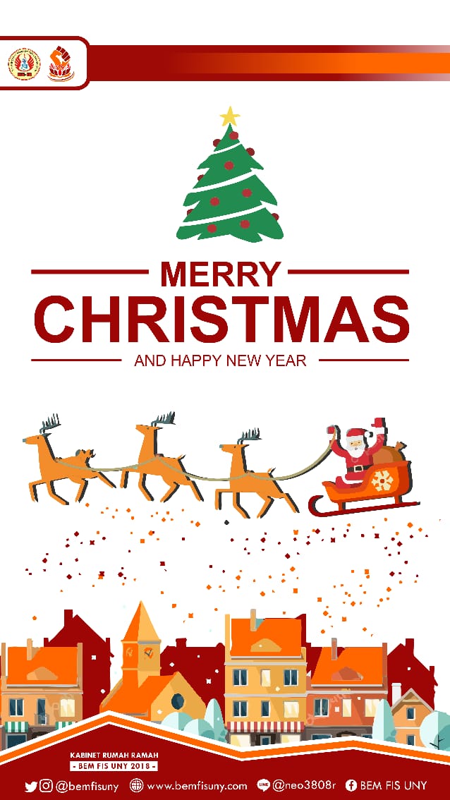 [BEM FIS UNY 2018 Mengucapkan Selamat Hari Natal ]
Setiap saat dalam sehari memiliki arti dan nilai tersendiri. Pagi membawa harapan, sore membawa iman. Petang membawa cinta, malam membawa ketenangan. Semoga semuanya ada padamu. Selamat Natal dan tahun baru.
-
-
-
#bemfisuny2018