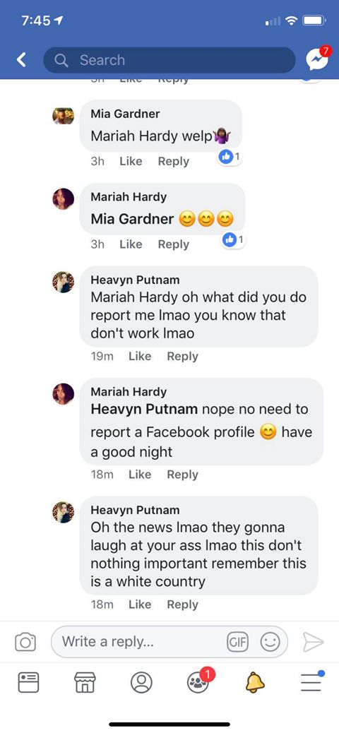 RacistOTW's tweet photo. Gonna be interesting to see how Heavyn Putnam expects to get into her name sake with her racist mindset
(#RacistOfTheWeek nominee) https://t.co/HclfO6EA7G