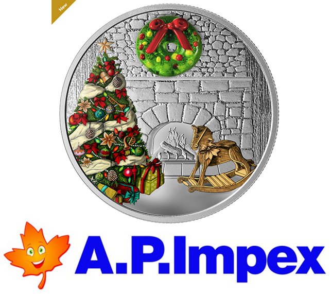 ap_impex's tweet image. 1 oz. .9999 Pure Silver Coloured Coin - Murano Holiday Wreath - Mintage: 5,000 (2019) No. 169231 ap-impex.com
Evoke happy memories of Christmas with this Murano glass coin! 
AN ANNUAL FAVOURITE! 
FOR YOU OR A LOVED ONE! 
MURANO CHRISTMAS! 
YOUR COIN IS UNIQUE!