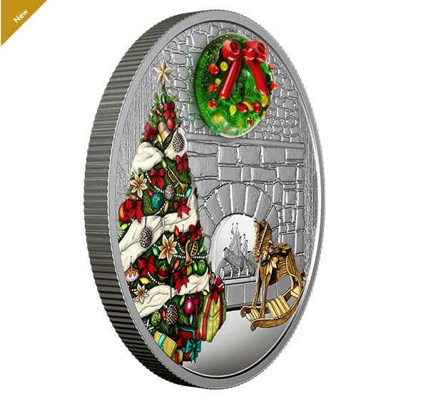ap_impex's tweet image. 1 oz. .9999 Pure Silver Coloured Coin - Murano Holiday Wreath - Mintage: 5,000 (2019) No. 169231 ap-impex.com
Evoke happy memories of Christmas with this Murano glass coin! 
AN ANNUAL FAVOURITE! 
FOR YOU OR A LOVED ONE! 
MURANO CHRISTMAS! 
YOUR COIN IS UNIQUE!