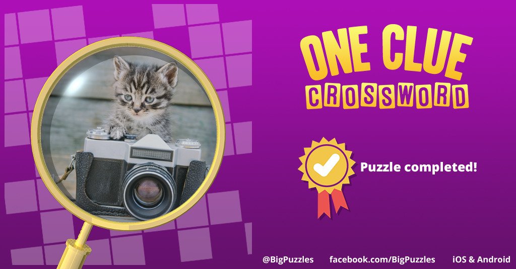 httpbitchin's tweet image. I completed a puzzle in One Clue Crossword. Play now for free!
onecluecrossword.com #OneClueCrossword