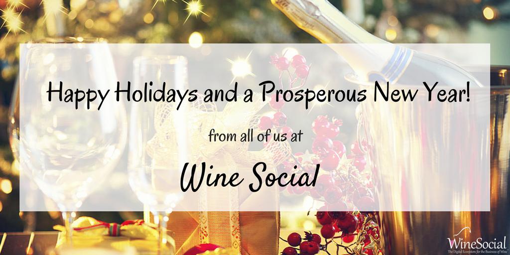 Happy holidays and a prosperous New Year from all of us <a href="/winesocial/">WineSocial</a>. We'll have some exciting new features coming to the winesocial platform in 2019!