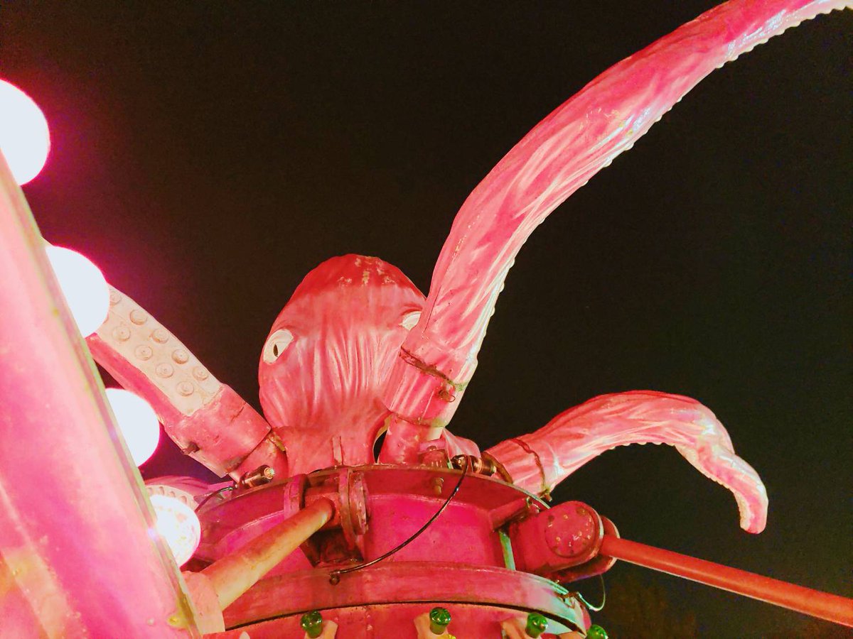 プレジャーランドのアトラクション【オクトパス🐙】から、タコからも