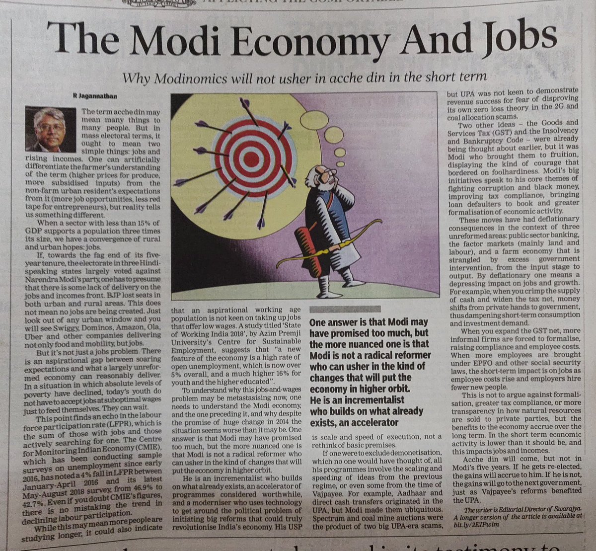 NeetuGarg6's tweet image. Modinomics: &quot;Modi is an incremental who builds on what already exists, an accelerator of programmes considered worthwhile, and a moderniser who uses technology to get around the political problems of initiating big reforms that could truly revolutionise India&apos;s economy&quot;.
