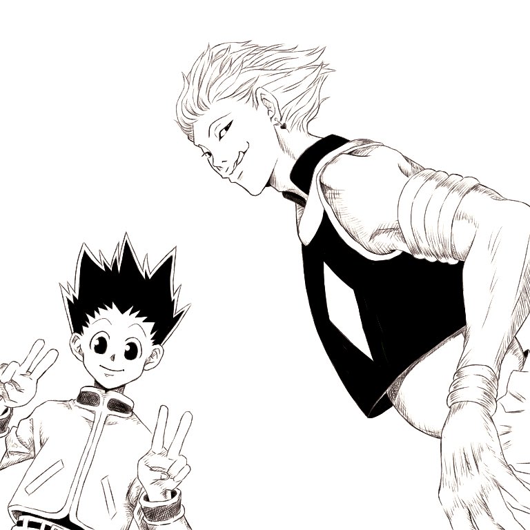 まこと ヒソカとゴンのコンビネーションは最強に滾る Hunterhunter Hunterhunter ゴンフリークス ヒソカモロウ ヒソゴン Hxh