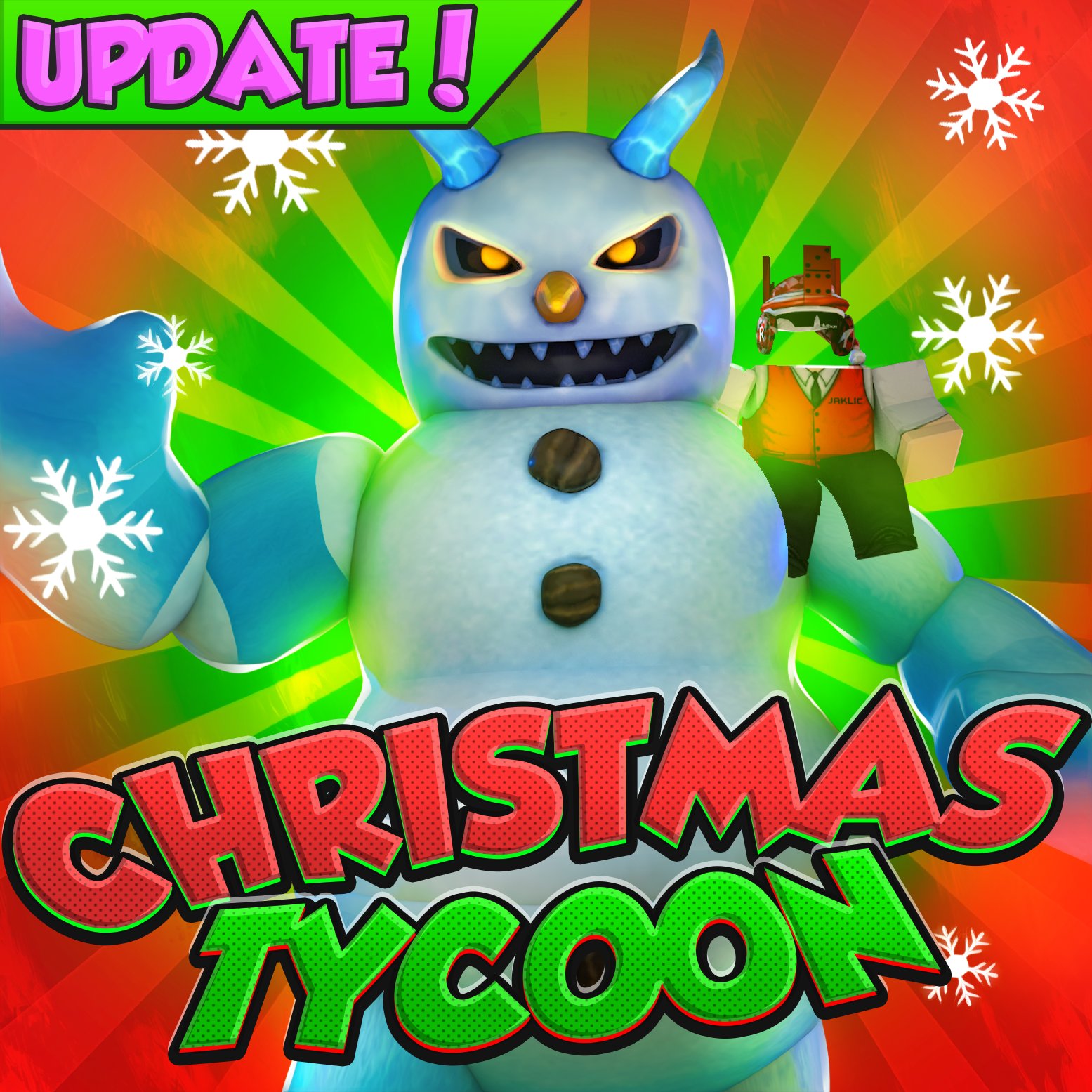 Jaklic On Twitter Christmas Tycoon Update Is Here Explore The North Pole And Save The Christmas Also Use A Brand New Code Evilupdate To Get Penguin Package Giver And A Snowy Aura - roblox christmas tycoon twitter code