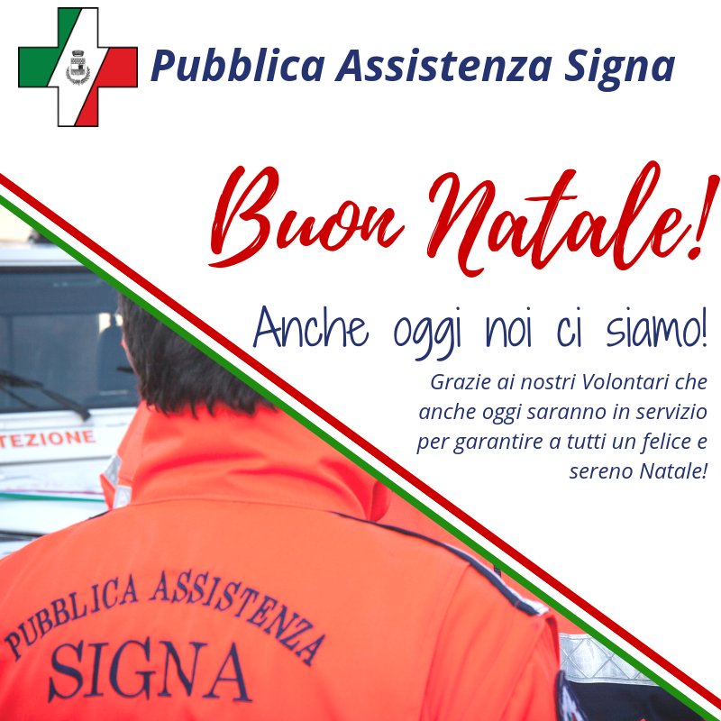 Buon Natale 118.P A Signa On Twitter Anche Oggi Noi Ci Siamo Grazie A Tutti I Volontari Che Anche Oggi Nel Giorno Di Natale Garantiranno Il Servizio Di Emergenza 118 E Tutti Gli Altri Nostri