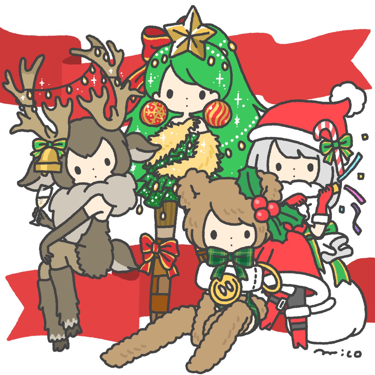 「?Merry Christmas!???

#クリスマス
#christmas 」|paricoのイラスト