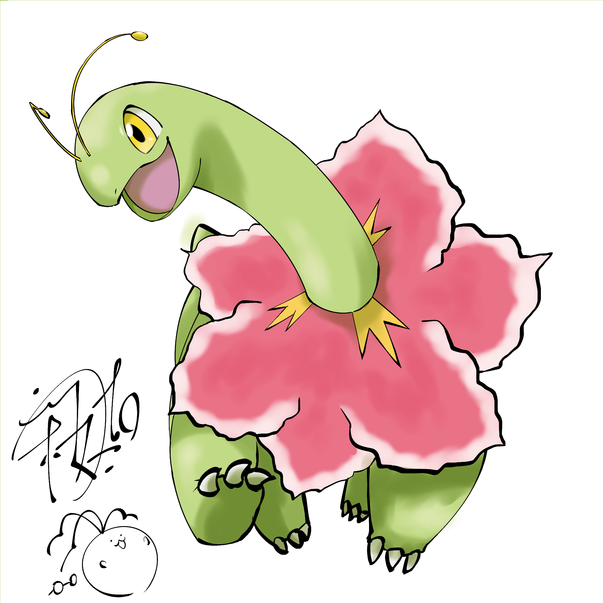 桜祐 Ousuke イラストレーター クリエイターexpo H 14 6 29 7 1 No 154 メガニウム 30分で ポケモンプロジェクト 桜祐 ポケモン Pokemon メガニウム イラスト 気に入ったらrt Rtplease フォローお願いします T Co Psozlp0xvl Twitter