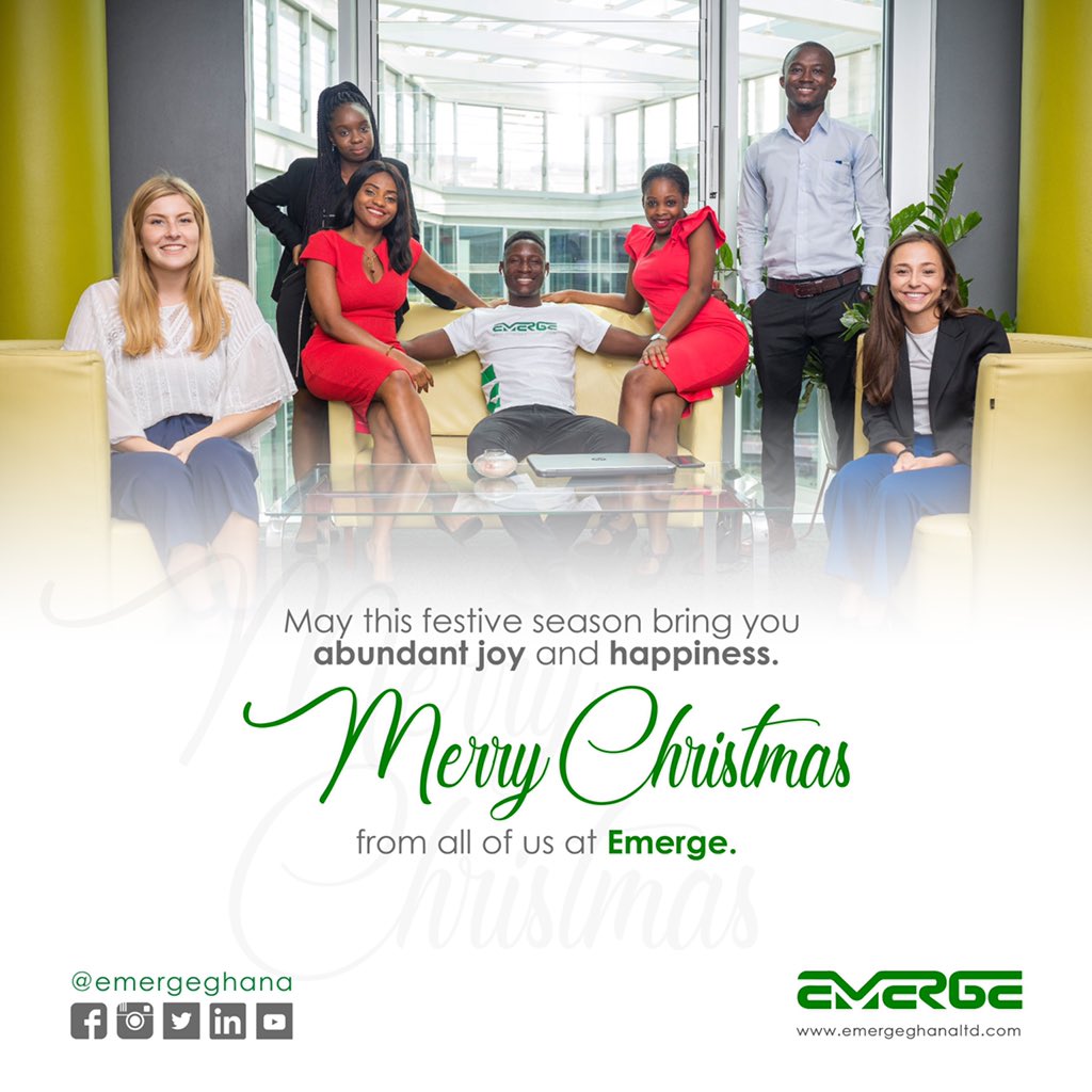 Wishing you a Merry Christmas and Happy Holidays from us at Emerge Ghana.
#christmas #christmas2018 #joy #peace #love
