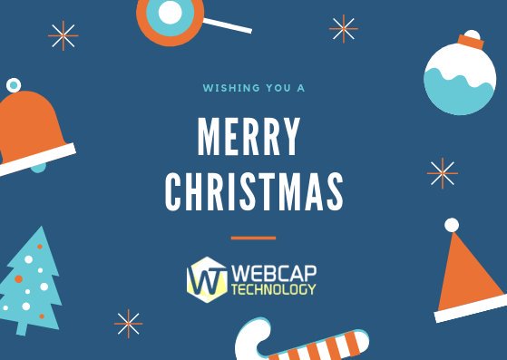 Webcaptech's tweet photo. May this Christmas season brings you all the happiness and wealth. Wishing you very MERRY CHRISTMAS from Webcap Technology and Team.
#webcaptechnology #digitalmarketing #SEO #SMM #SEM #websitedesigning #mumbai #onlinemarketing #MerryChristmas https://t.co/Ok9aYvNDOz