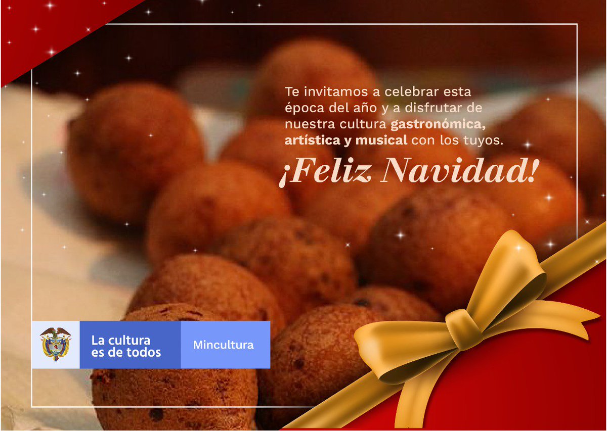 mincultura's tweet photo. Les deseamos una #FelizNochebuena a ustedes y sus seres queridos.

 ¡Arriba la cultura que nos hace colombianos aquí y en todo el mundo! #LaCulturaEsDeTodos https://t.co/7W5PcrKMTq