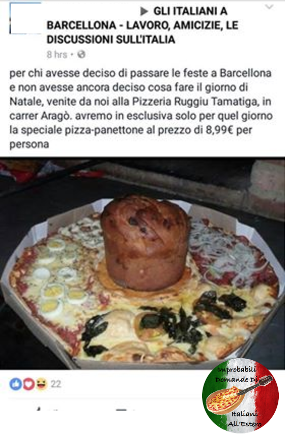 Buon Natale A Tutti! 

#buonnatale #BuonNatale2018 #BuoneFeste #panettone #tradizioni #italianiallestero #improbabiliallestero #improbabileciboallestero #pizzapanettone #nataleinfamiglia #Natale #natale2018