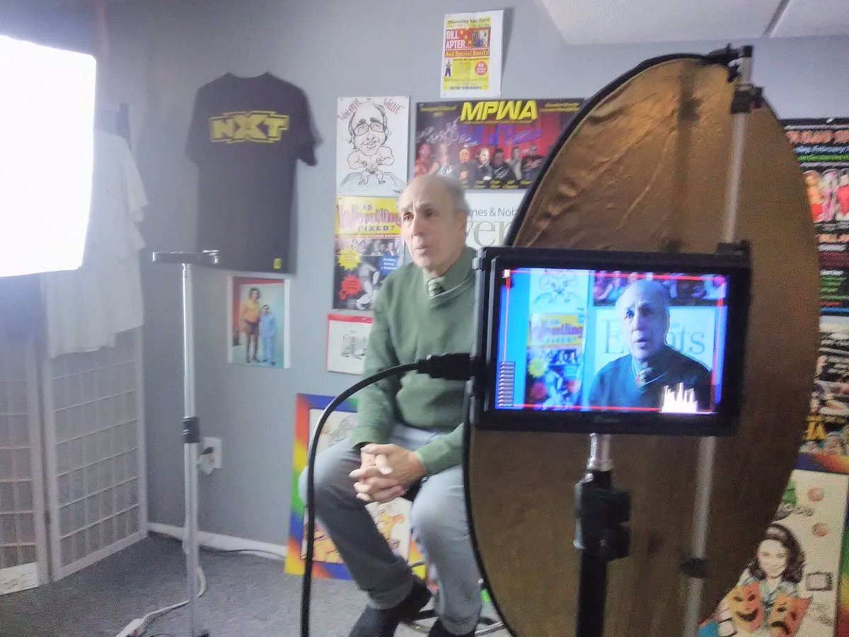 FlyingGreekDoc's tweet image. We are very excited to announce that legendary wrestling writer and photographer @apter1wrestling has been interviewed for the film! Special thanks to our associate producer Keith Chamberlain for filming!