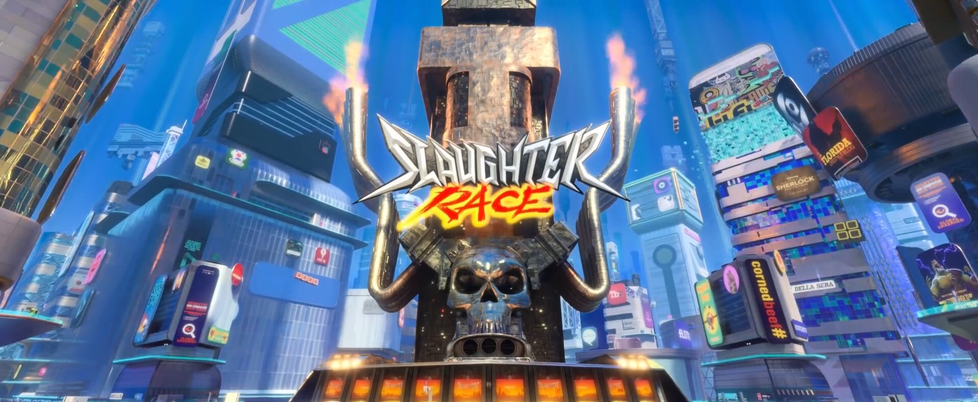 Twitter 上的 Bwtt スローターレース 劇中では オンラインレースゲーム と説明されているが プレイヤーキャラクターが明らかに車に登場する前にnpcによって焼き殺されていたりするので シュガーラッシュみたいなジャンルの レースゲームではないですね というか