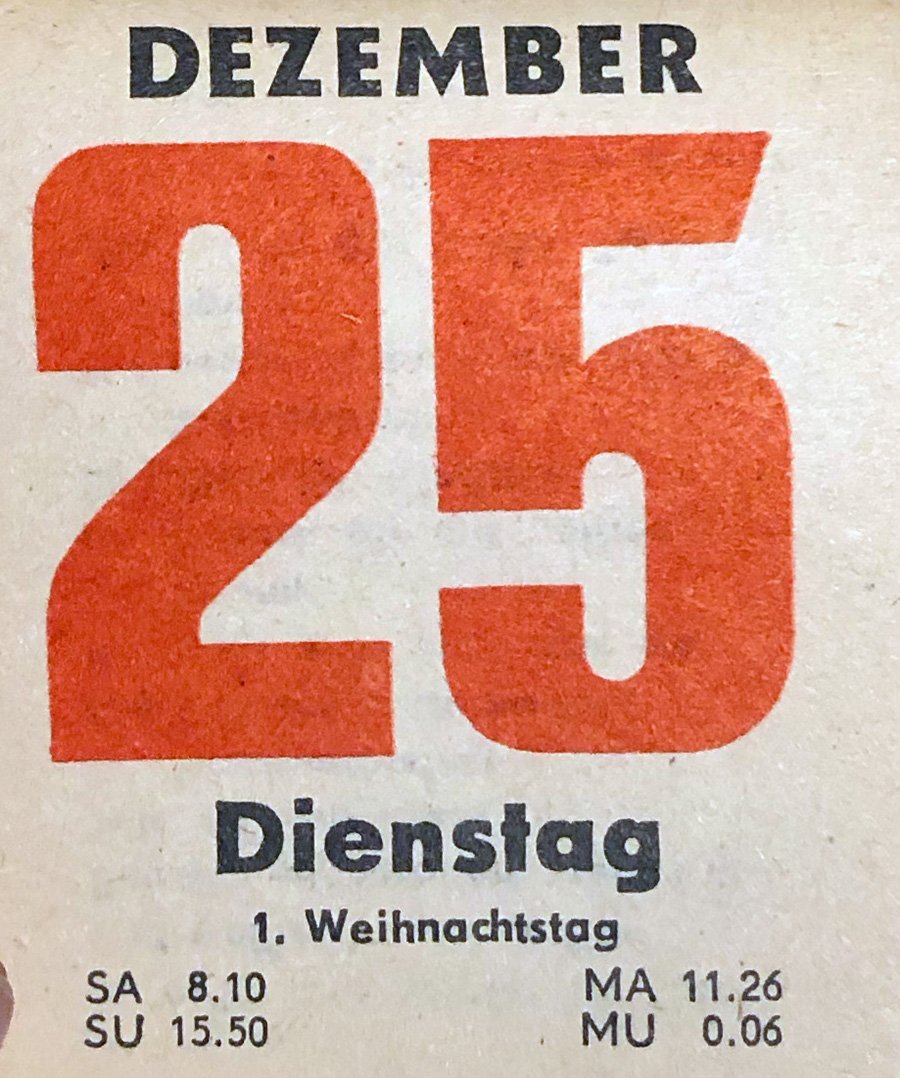 ddr_1990's tweet image. 25. Dezember 1990, 1. Weihnachtstag #ddr1990