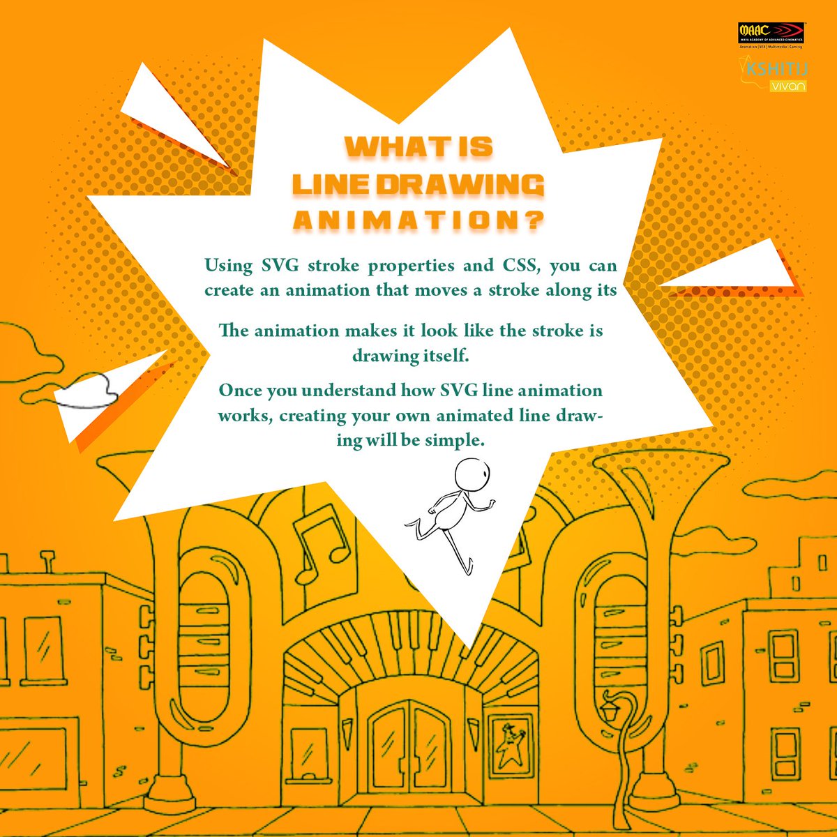 MaacAhmedabad's tweet photo. Do you know what is Line Drawing Animation ??
https://t.co/U11o5e8fx5
#linedrawing #linedrawinganimation #SVGline #AnimationCourses #MaacCGRoad #MaacSateliteRoad https://t.co/UExM4uwCSM