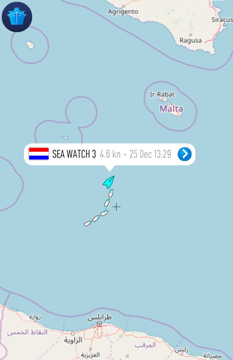 scandura's tweet photo. #migranti UPDATE 13:44 🔴 #SEAWATCH IN SAR ZONE MALTA, prua a nord con 33 salvati a bordo, è uscita dal confine della SAR zone Libia. In cerca dell'Europa con un appello al governo tedesco, perché venga assicurato un Place Of Safety ai salvati in mare in fuga dall'inferno libico. https://t.co/XaY8rEgjV1